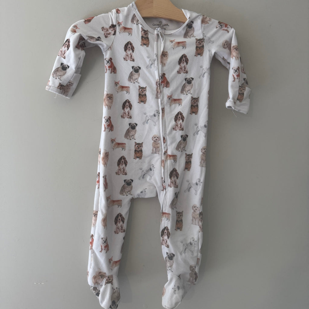 caden lane dog footie 6-12M