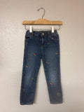 baby gap floral jeans 4Y