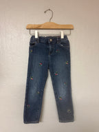 baby gap floral jeans 4Y