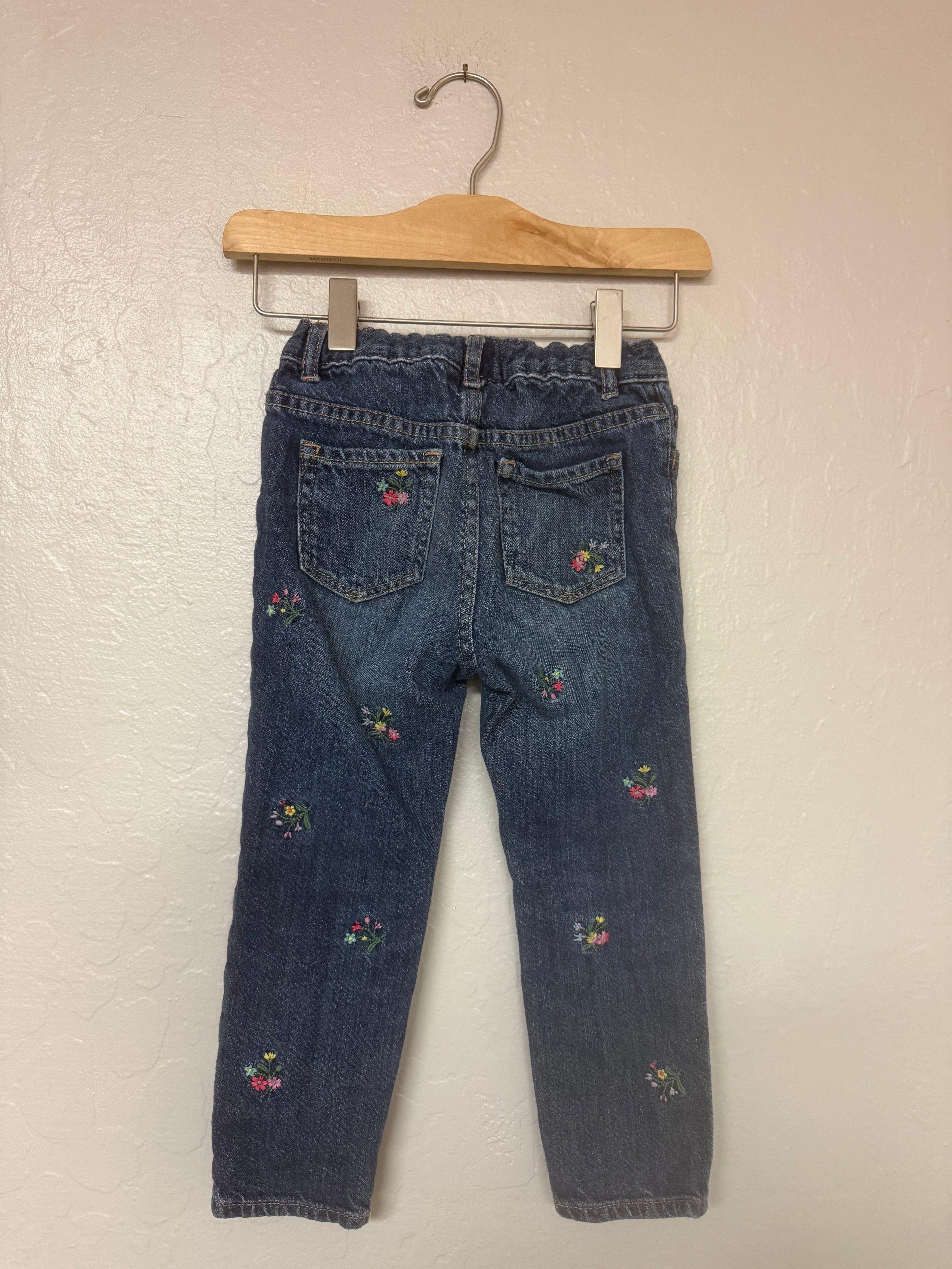 baby gap floral jeans 4Y
