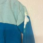 hanna andersson blue colorblock sweatshirt 2T