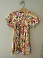 Zara Girls' Floral Puff Sleeve Dress 5-6Y