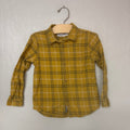 Zara Boys' Plaid Long Sleeve Gold 4-5Y