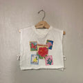 zara girls' stamp tee 6-7Y