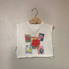 zara girls' stamp tee 6-7Y