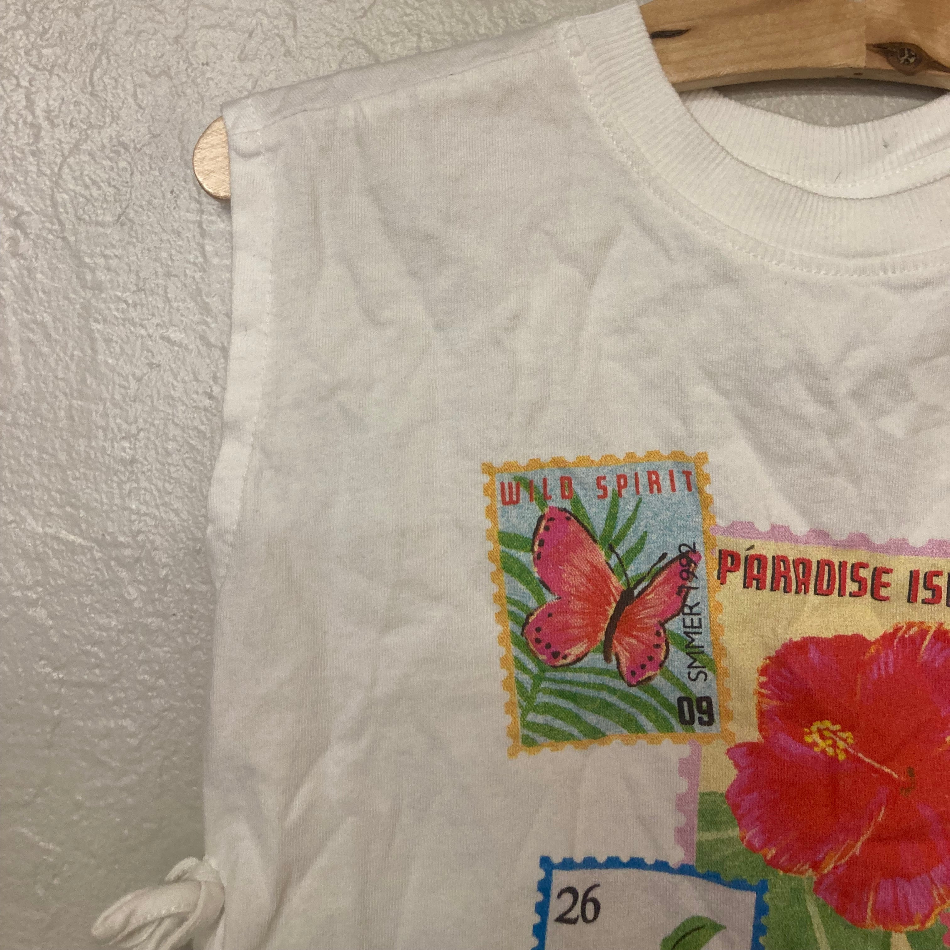 zara girls' stamp tee 6-7Y