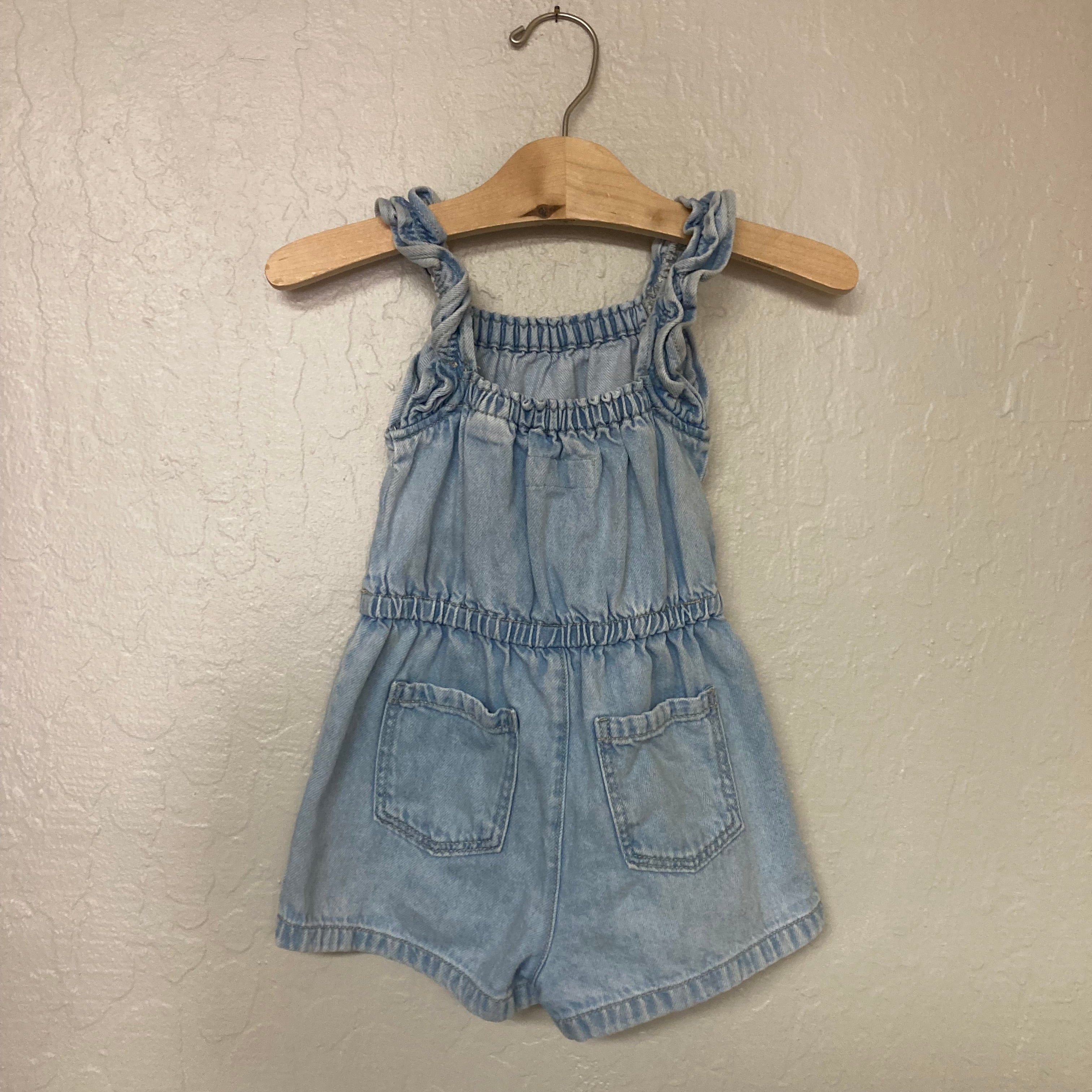 zara denim romper 3Y