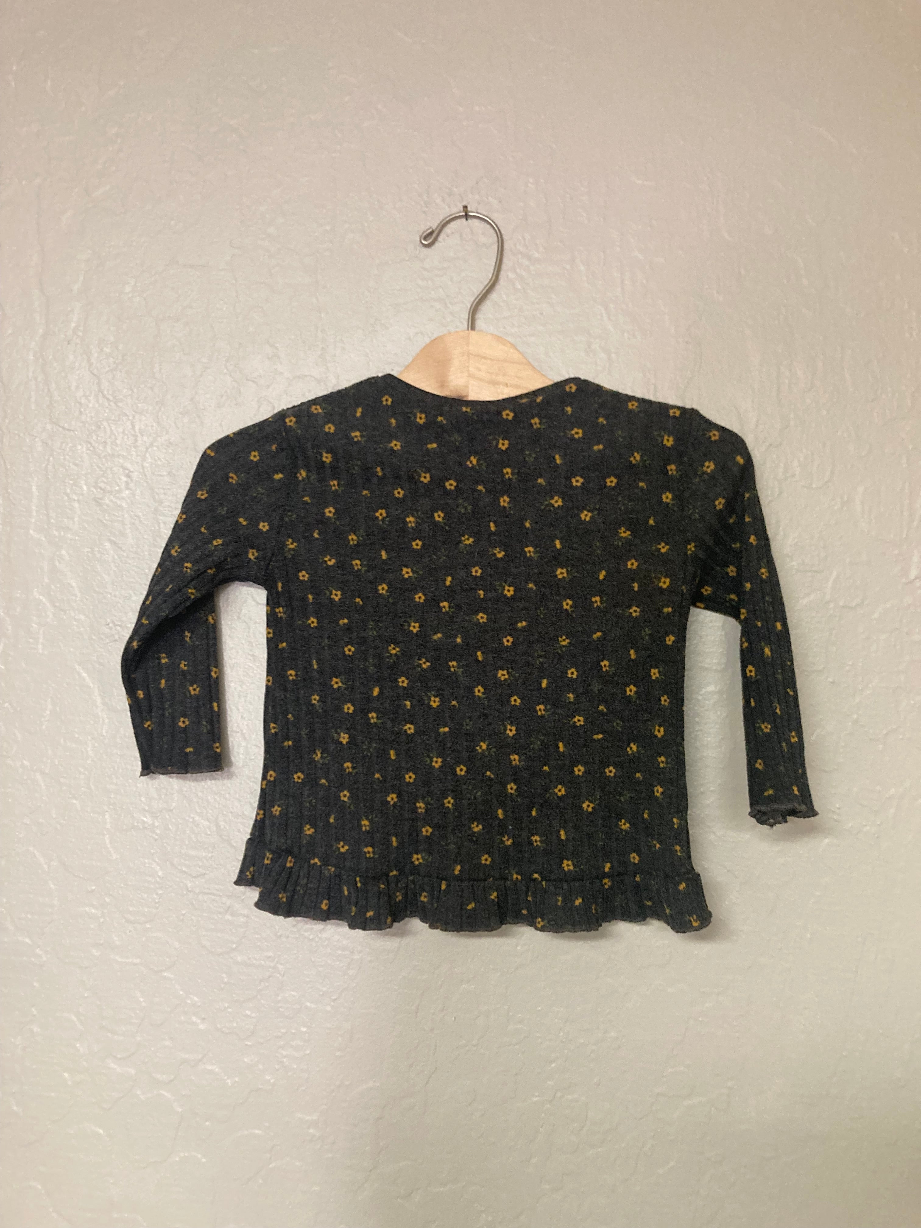 Zara Girl's Floral Long Sleeve Tee