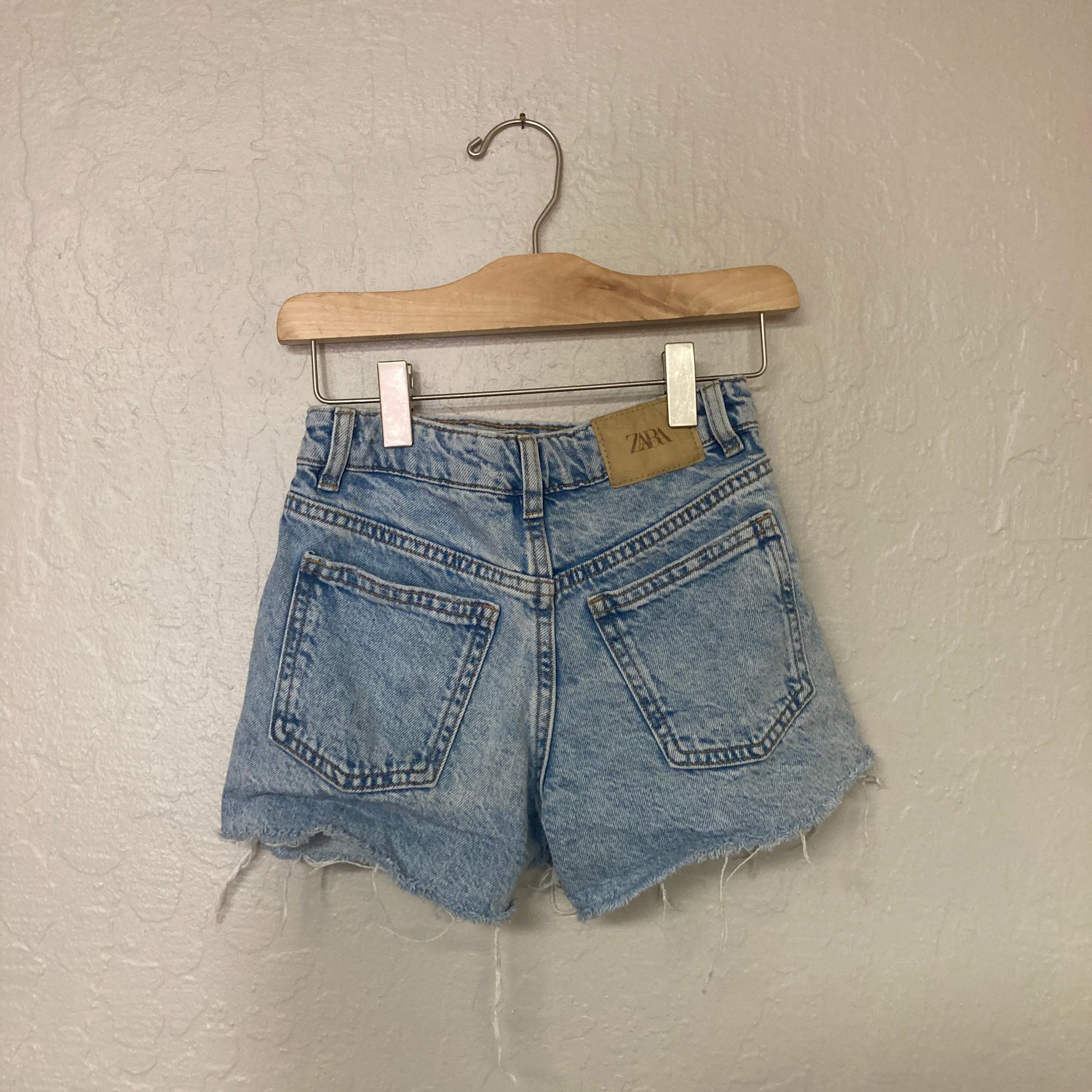 zara girls' denim skort 6-7Y