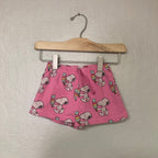 zara x peanuts pink snoopy shorts 18-24M