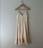 aerie tiered striped midi dress SMALL