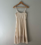 aerie tiered striped midi dress SMALL