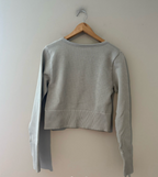offline by aerie gray waffle crop XL