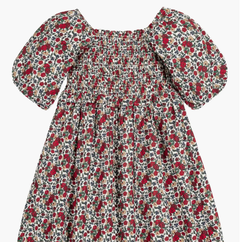 hope & henry girls' floral dress 6Y