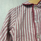 maisonette red stripe pajama set 3Y