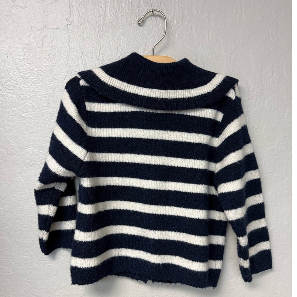 zara girls' striped cardigan 3-4Y