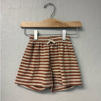 zara cream orange stripe shorts 3Y