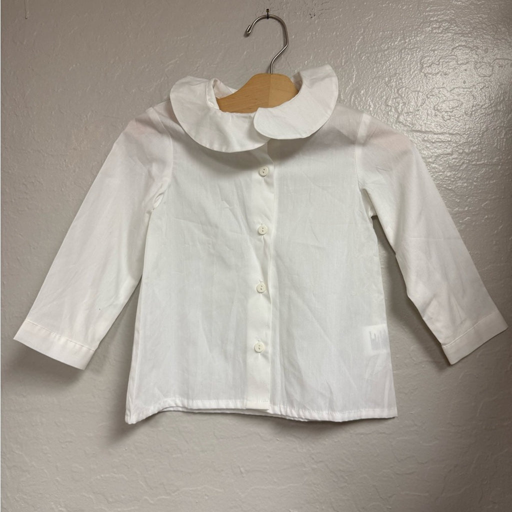 motoreta girls' white button-down blouse 3Y
