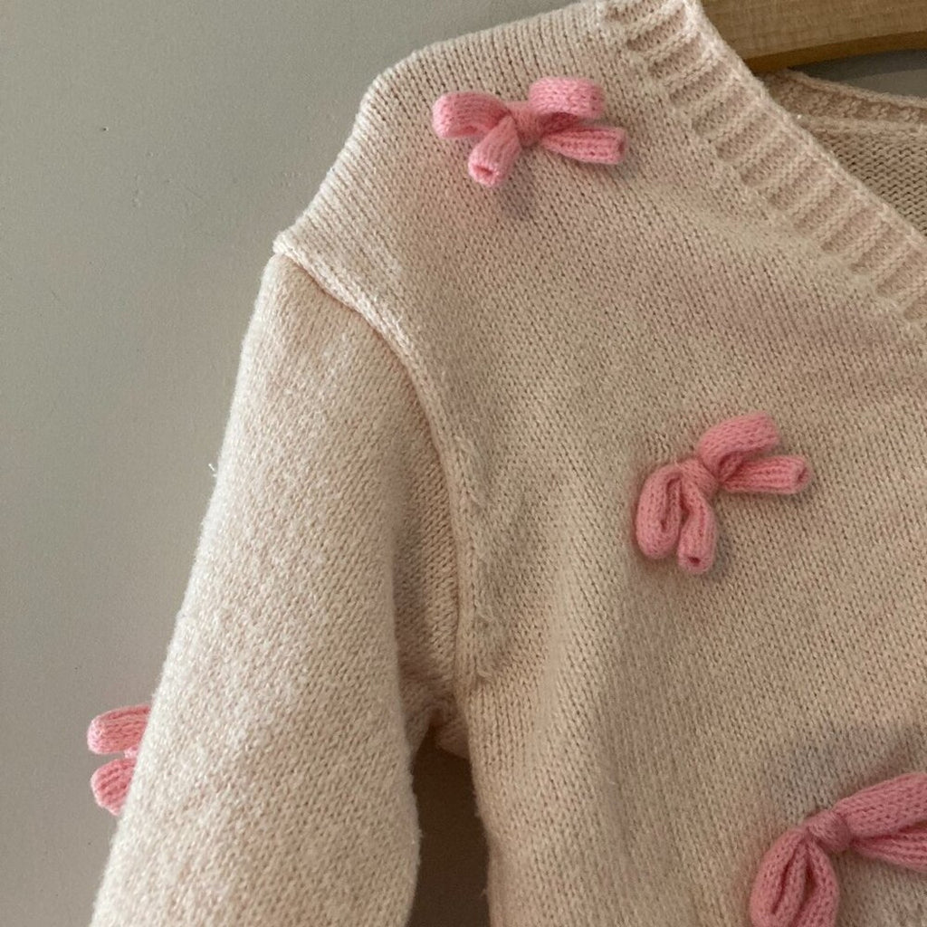 reverie threads bow cardigan 3-4Y