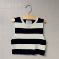 zara navy cream stripe knit 9-10Y