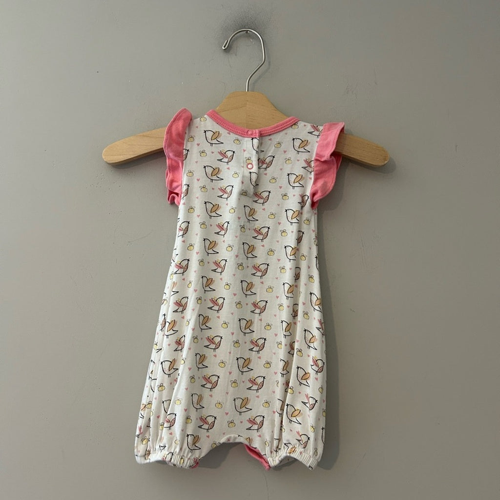 bestaroo bamboo girls' bird romper 3-6M