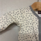 tea collection girls' gray romper 3-6M