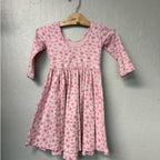 alice + ames pink floral dress twirl 4Y