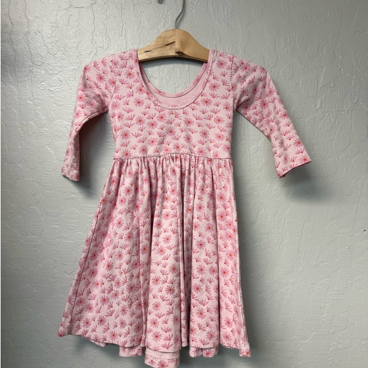 alice + ames pink floral dress twirl 4Y