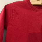 zara boys' red long-sleeve tee 2-3Y