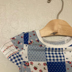 little me girls' patchwork bamboo set 2T