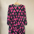 hanna andersson heart dress 10Y