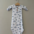 caden lane boys' blue rainbow gown 0-3M
