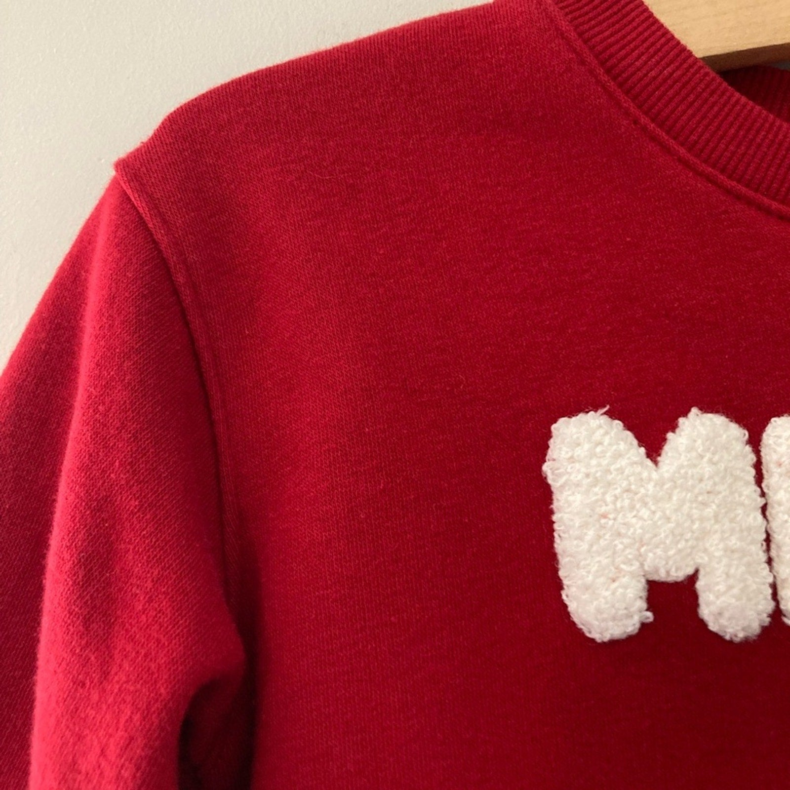cat & jack red merry sweatshirt 3T