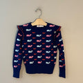 vineyard vines navy logo sweater‎ 7-8Y