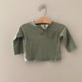 zara boys' green long-sleeve tee 12-18M