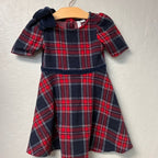 janie and jack plaid bow dress 4Y
