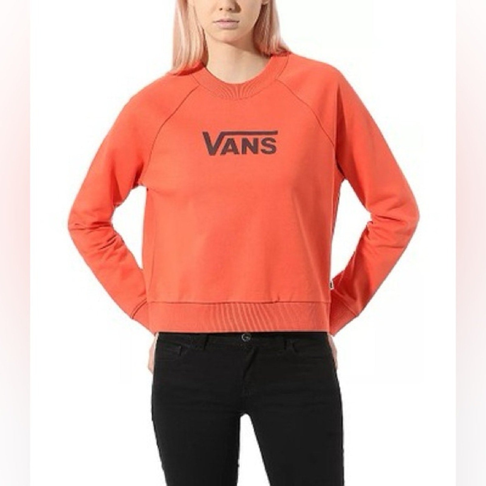 vans red sweatshirt small