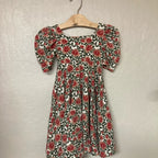 remie girl rose print dress 4Y