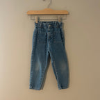 zara girls' jeans paperbag pockets 2-3Y