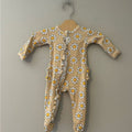 spearmintlove retro floral footie 0-3M
