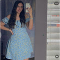 brandy melville blue floral dress