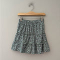 zara floral skirt tiered green‎ 11-12Y