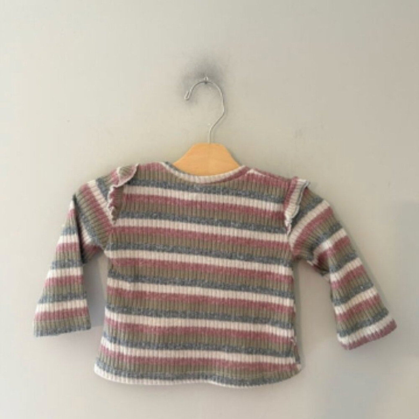zara girls' retro stripe shirt 12-18M