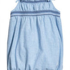 h&m girls' denim romper 12-18M