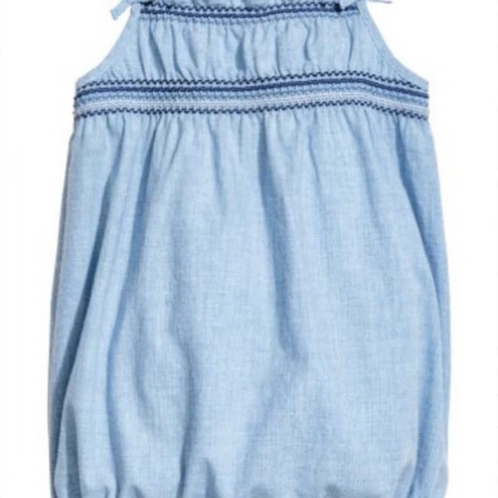 h&m girls' denim romper 12-18M