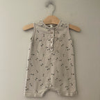rylee + cru boys' bow tie romper 18-24M