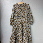 rylee + cru dress tiered floral dress 8-9Y