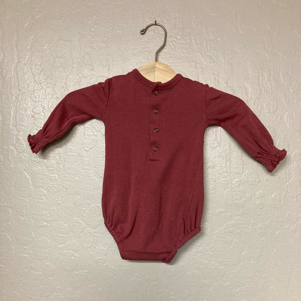 l'oved baby‎ dark pink bodysuit 3-6M