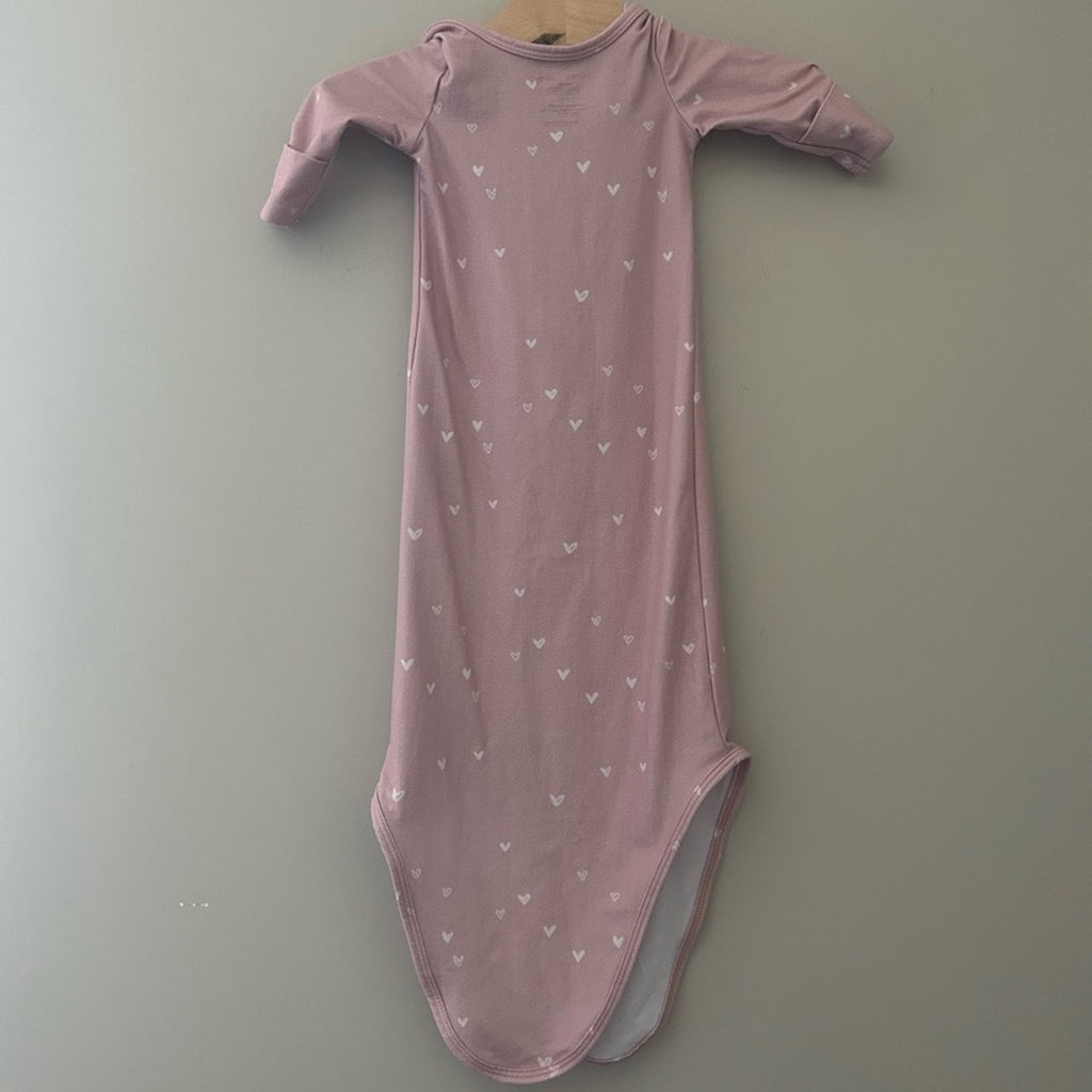 caden lane pink hearts gown 0-3M