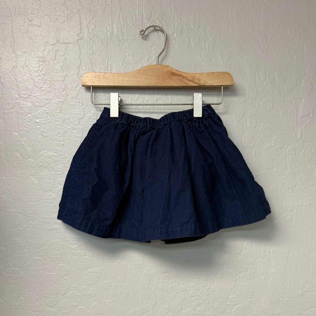 mini boden blue corduroy twirl skirt 2-3Y